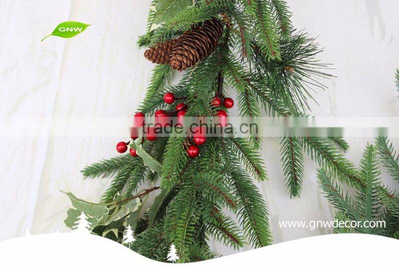 GNW CHGR-1607027 Factory Direct Custom PE christmas pine garland for sale
