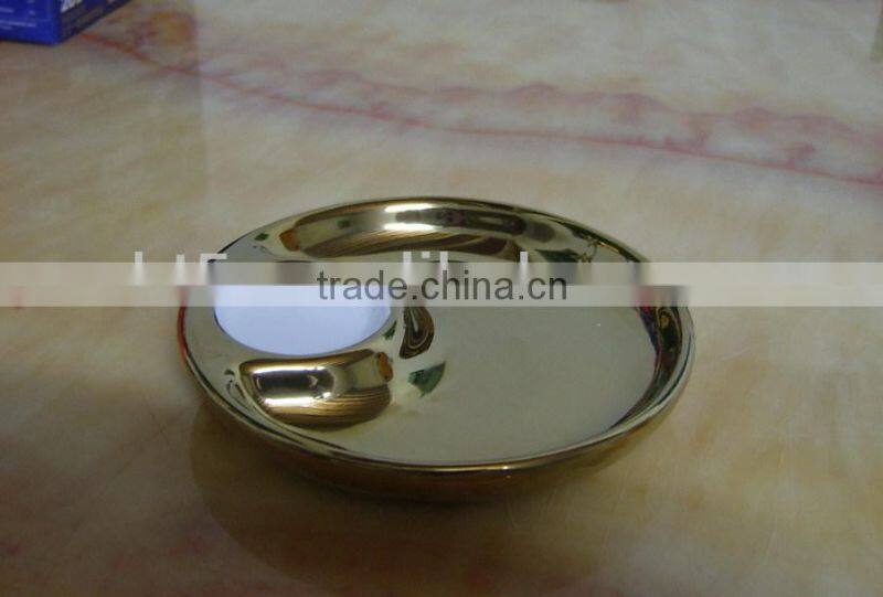 ceramic round divided dinner plate for party