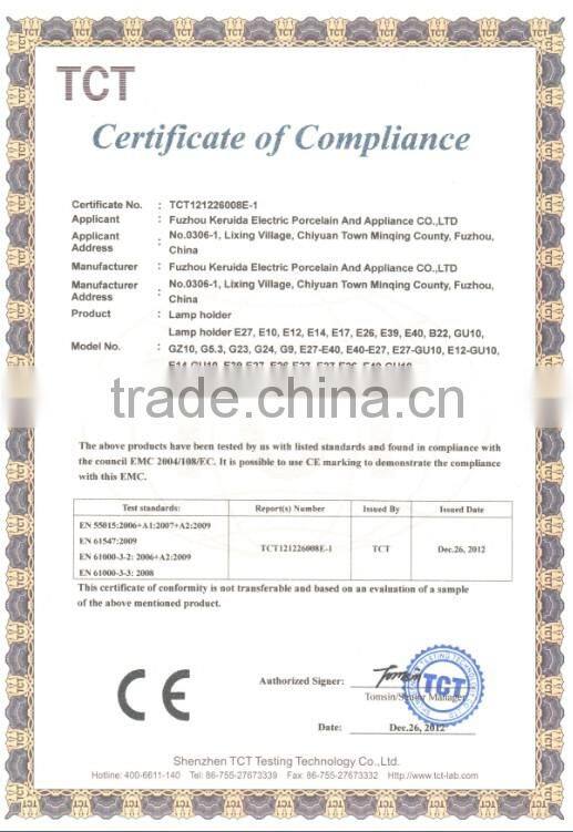 lamp holder electric fitting and accessory