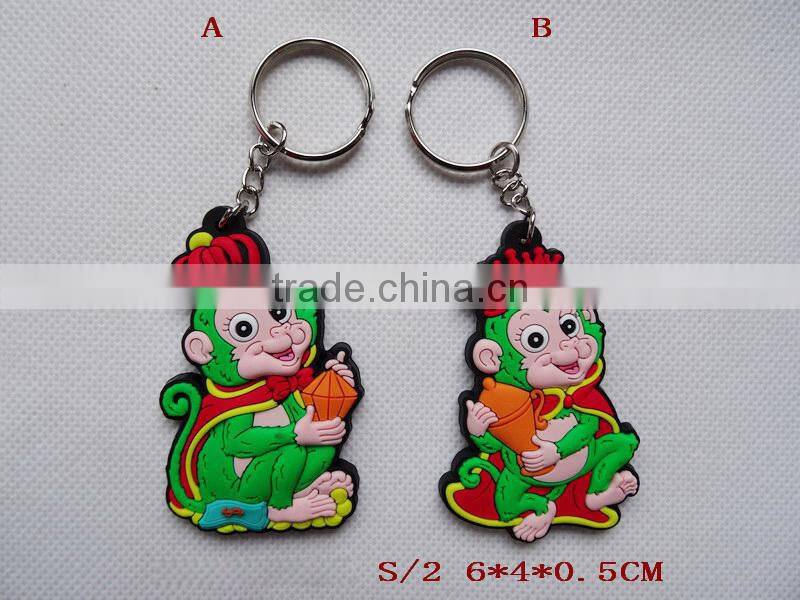 2016 high quality monkey keychain souvenir