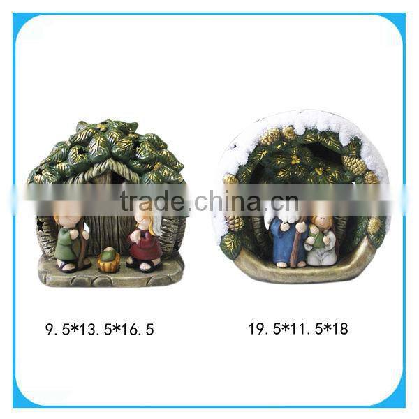 Christmas pinecone tealight holder