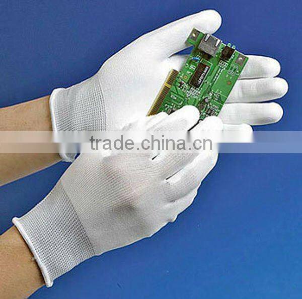 Nylon Knitted PU Palm Coated Working Glove ZMR365