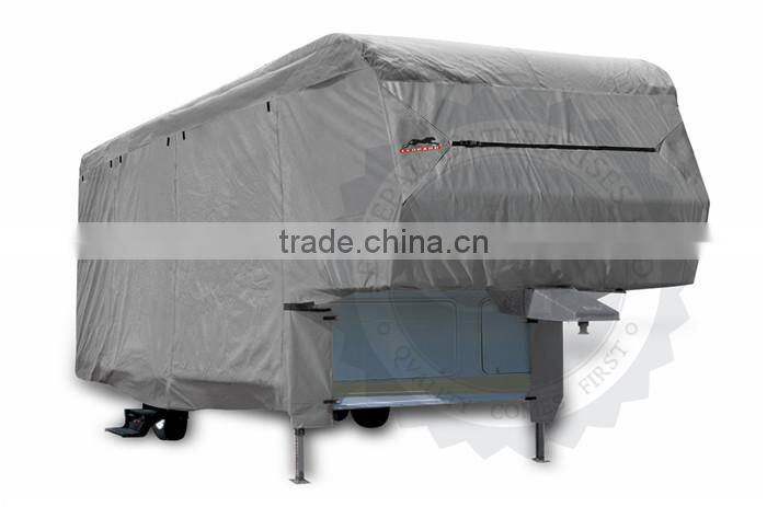 Waterproof 3 Layers Nonwoven Fabric Fifth Wheel Fiver Wheel Trailer Caravan Motorhome RV Cover