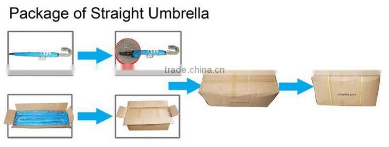 27" golf rainbow 24ribs umbrella in pongee fabric umbrella to south america