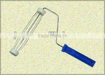 Plastic handle Economic foam roller set designer cage roller frame brush