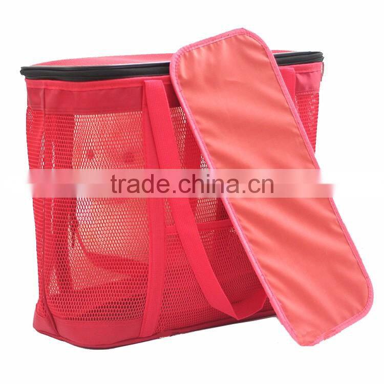 Breathy mesh dog carrier handbag for picnic