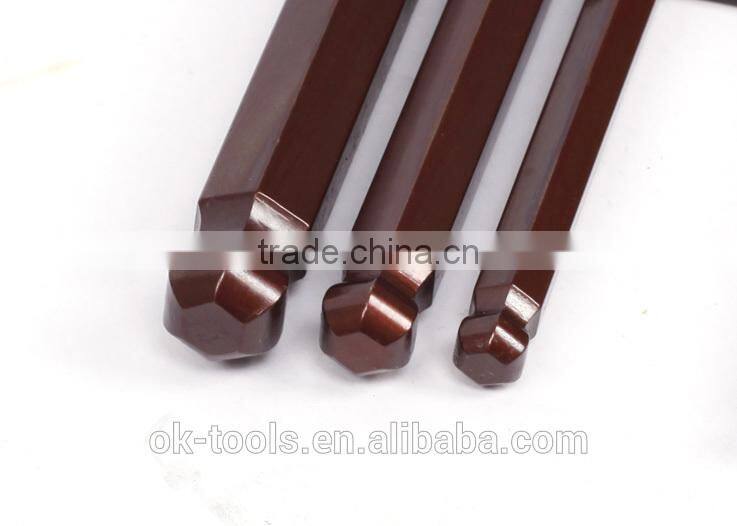 Ok-Tools 9pcs Ball Point Long Hex Key set metric