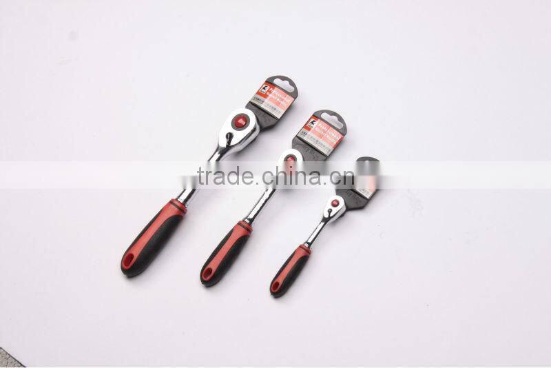 OK-TOOLS ratchet handle, 45T, curved handle with pear-type handle, good quality ratchet handle