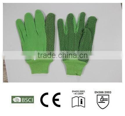 green cheap western safety glove,working glove ,