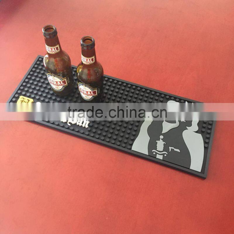 fashion customized branded bar mats pvc beer mat
