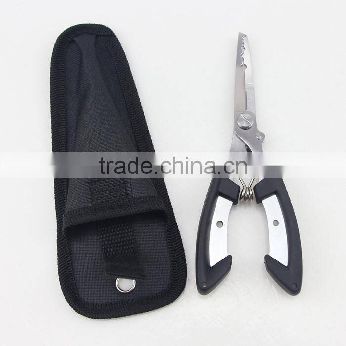 Multi-Function Fishing Pliers For Line Cutting Hook Remove And Lead Regulator With Black Bag
