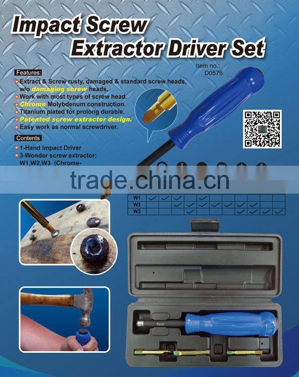 Impact Screw Extractor Driver Set
