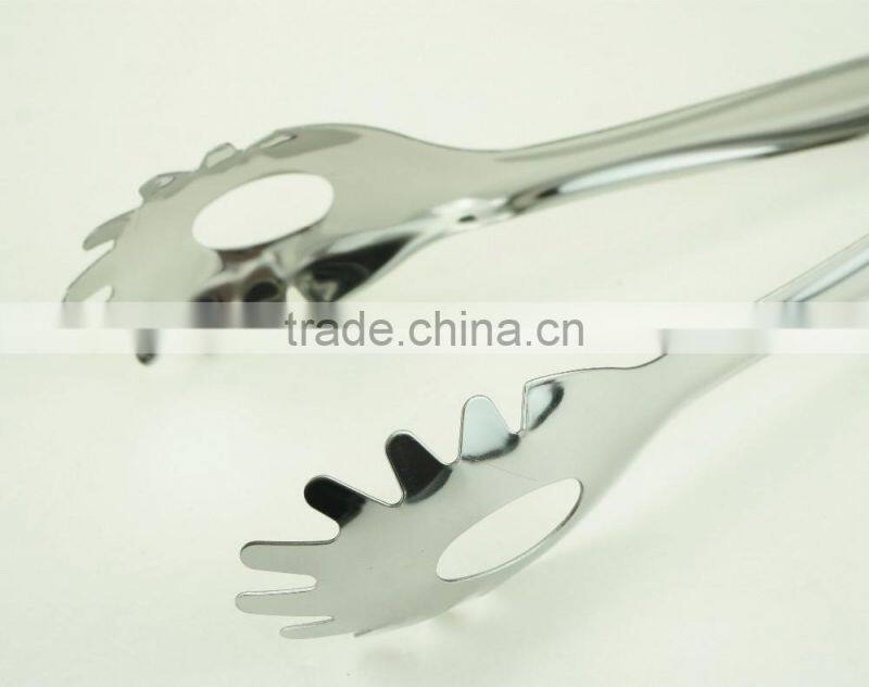 39013 Stainless Steel Kitchen Tongs BBQ Grill Food salad Tongs Spaghetti Tongs