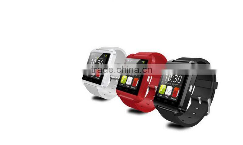 Cheap factory price heart rate measure multi language U8 Bluetooth smart watch Android touch led screen hand watch