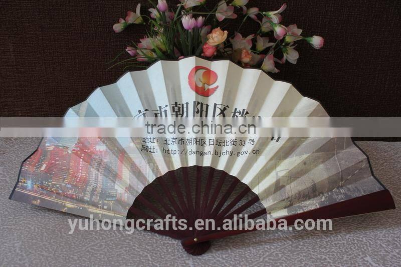 Customized Chinese silk fan made of nature bamboo