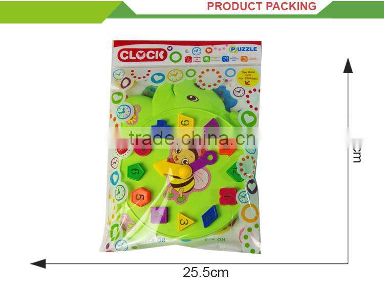 Most popular kids plastic educational diy clock kit