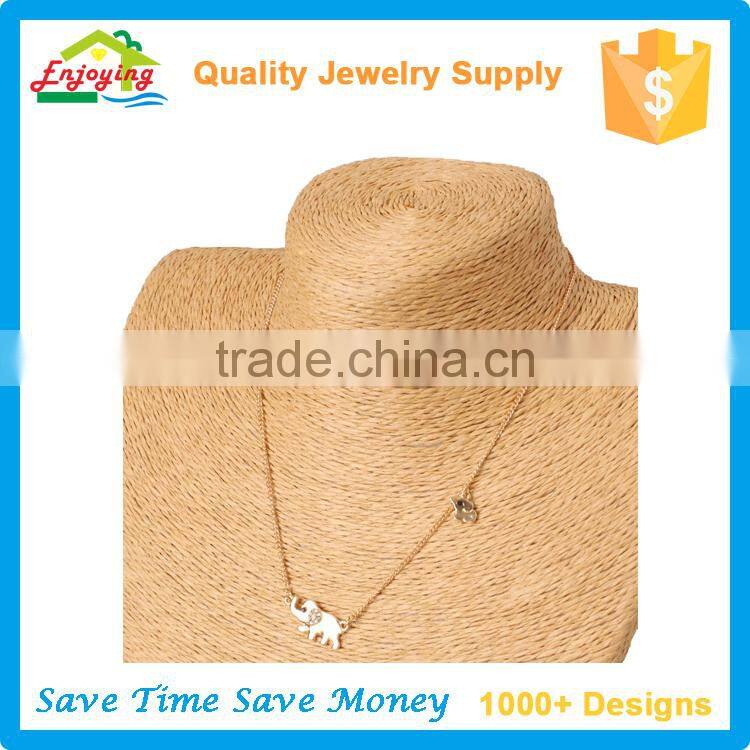 Most Popular Elephant Crystal Gold Plated Necklace, Necklace For Gift and Anniversary