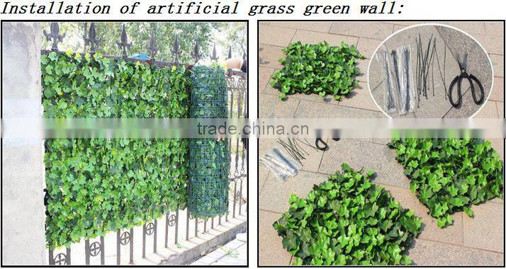 Latest design outdoor artificial grass turf fake carpet grass wall decoration