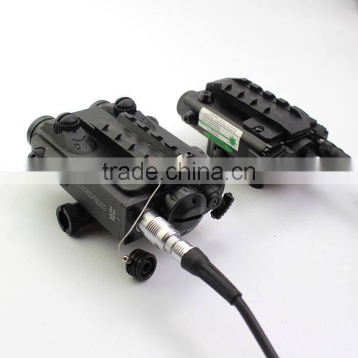 New Military Standard Compact Square Design Tactical ES-FX103-LG green laser sight with led flashlight Combo (FDA certified)