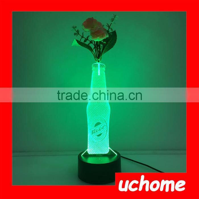 UCHOME Beer Bottle Lamp 3D Illusion Lamp Custom Led Light
