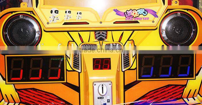 2017 DianFu happy pat coin operated double players children tickets capsule game machine for sale