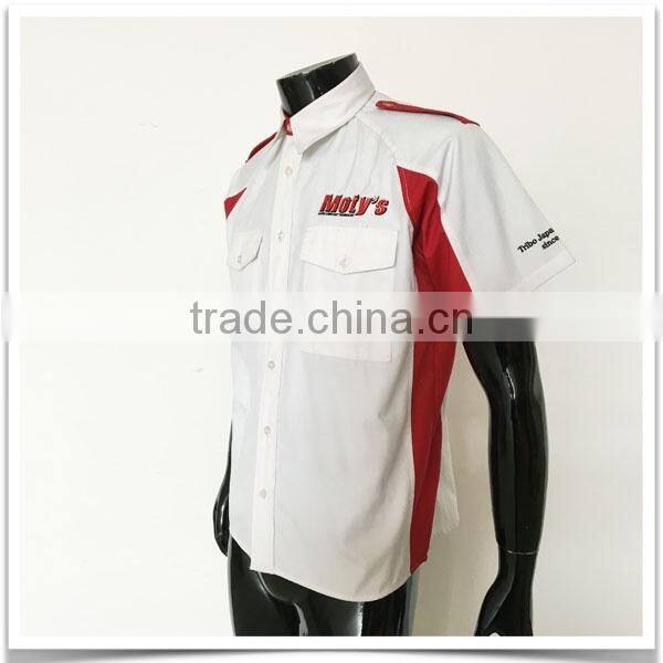 ZX OEM ODM mechanic work shirtstwo pocket work shirtsNew model casual shirt for men