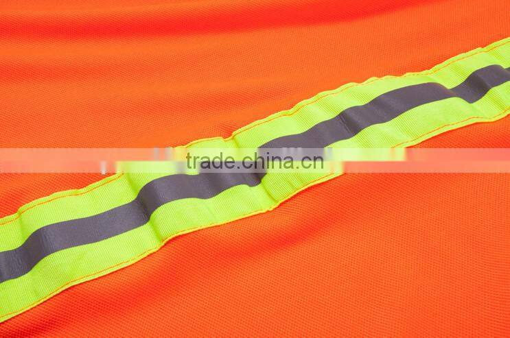 custom dustman orange Hi vis 3M reflective polo shirt