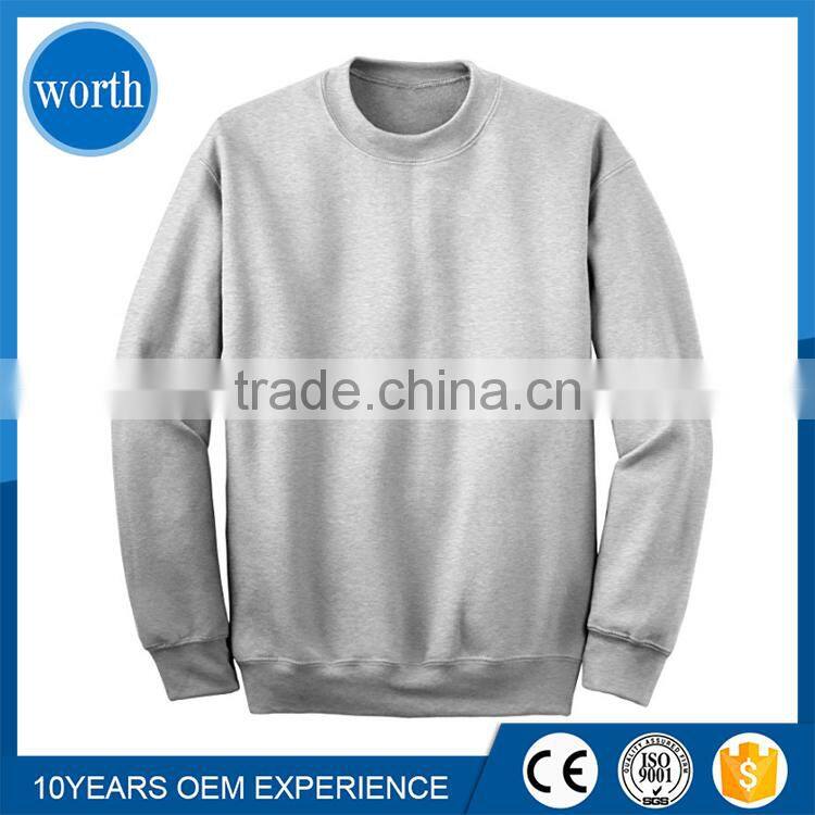 Dropped Shoulder Sweatshirt Solid Color Pullover Long Sleeves