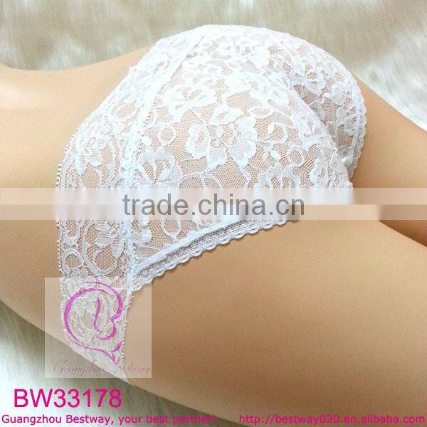 Ladies sheer sexy transparent lace bikini panties