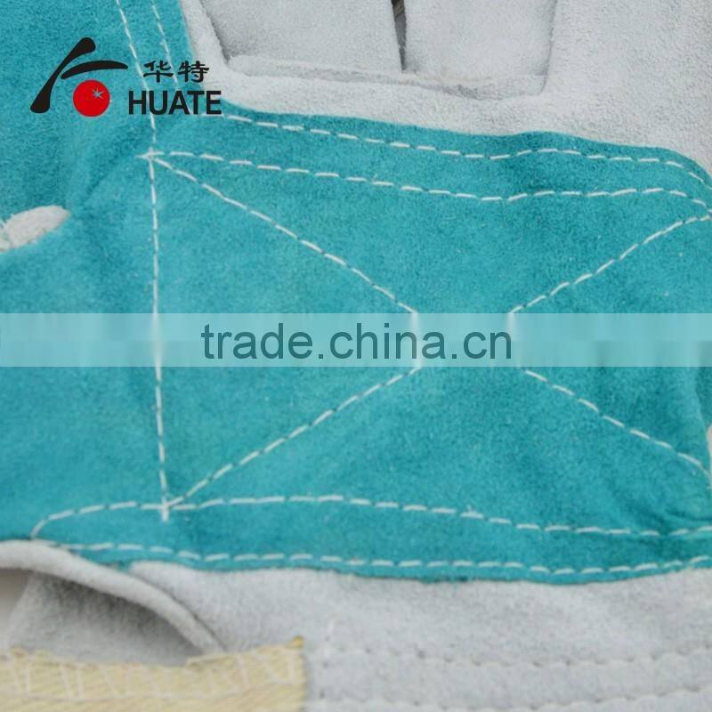 High quality cow leather palm safety gloves