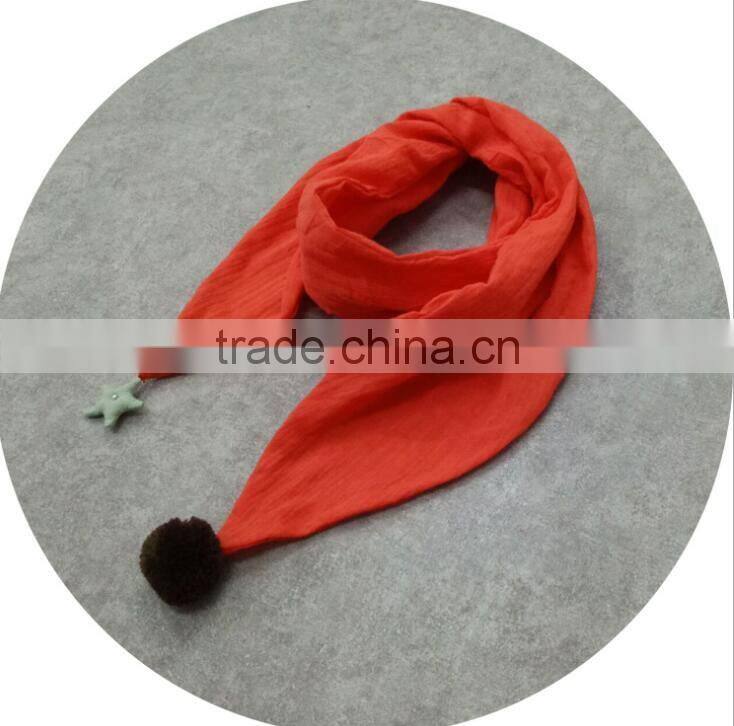 Newest Style baby girl Cotton plain Baby scarf