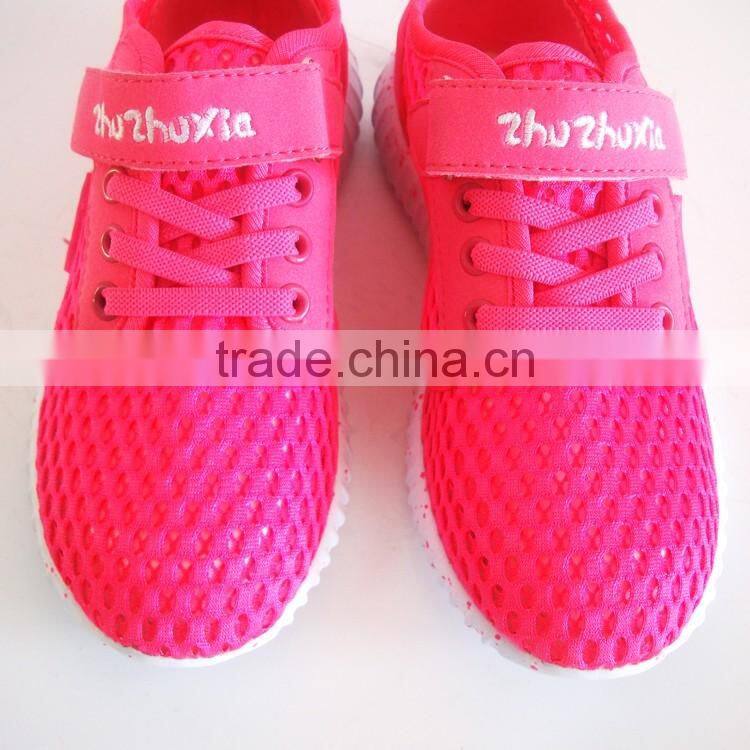 Breathable kids shoes 2016 pink shoes children girls cheap sport shoes
