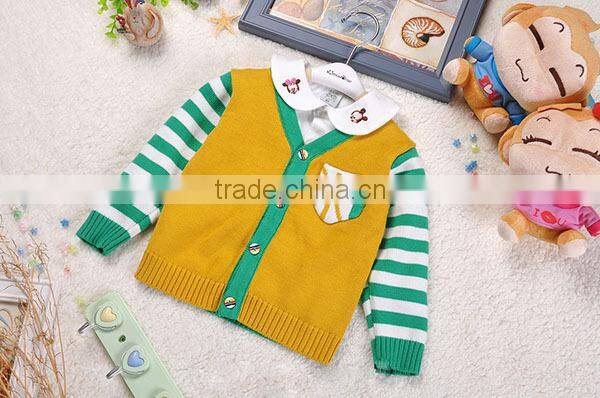 Striped Peruvian Alpaca Children Sweater