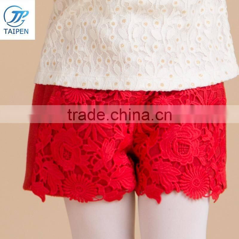 Winter Girls Short Pants And Legging Pices Jacquard Woolen Long Pant With Frill