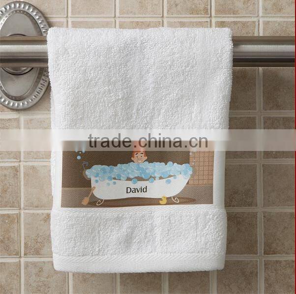 Custom brand printing premium cotton hand towel