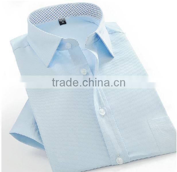 Slim blue light color cotton men shirts