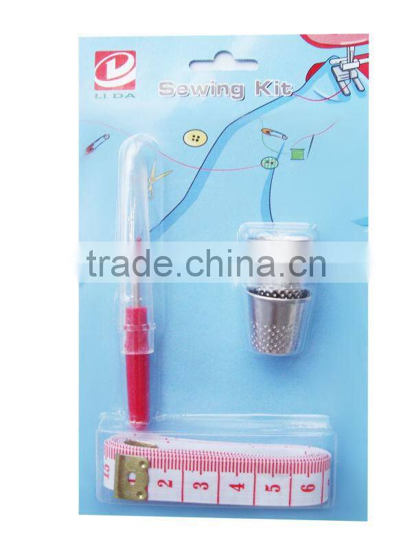 Best selling simple sewing set with ripper and thimble sewing kit