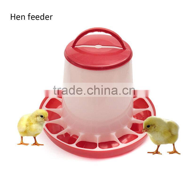 Best Promotion Red+White 6kg Chicken Chicks Hen Feeder And 6 Liter Poultry Drinker Waterer Plastic