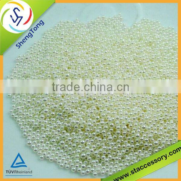Pearl Beads of Plastic,Imitation Plastic Pearl Beads Without Hole