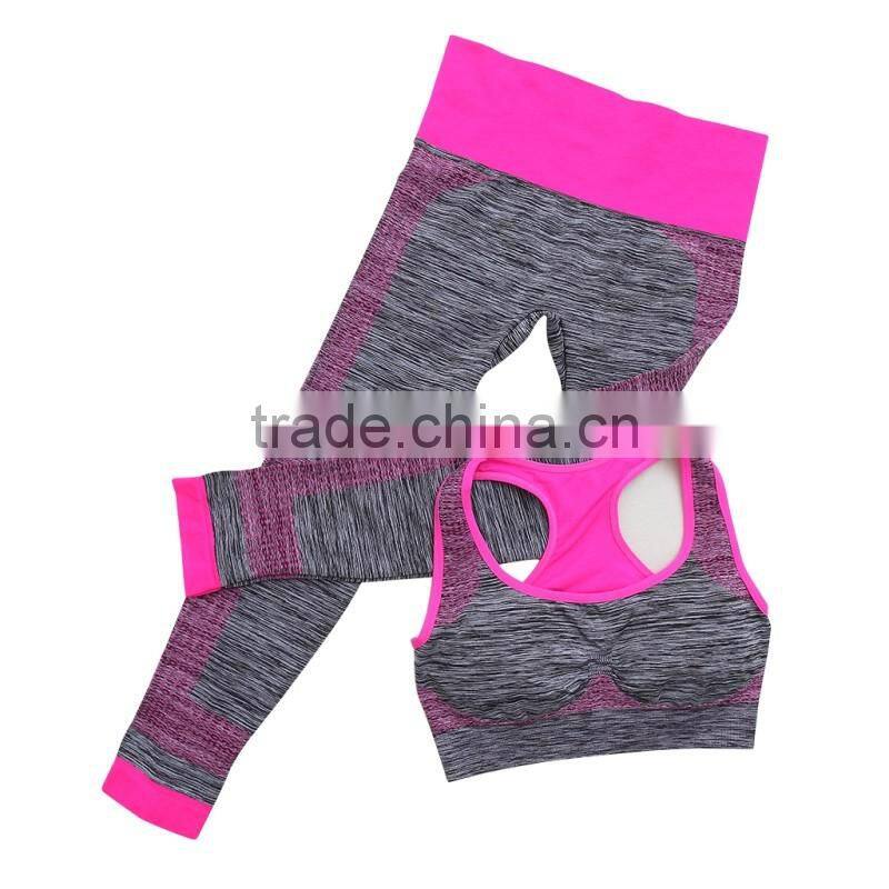 High Quality Women's Yoga Suit Female Tight Yoga Bra Yoga Pants Fitness Gym Running Yoga Clothing Suits Sportswear