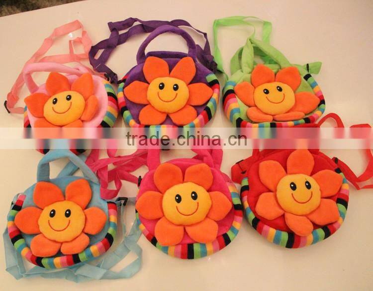 Creative and soft plush school bag for children