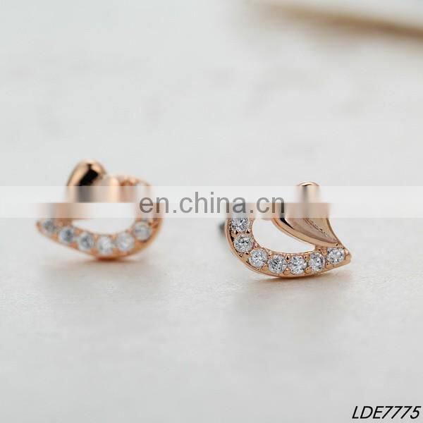 Wholesale delicate colorful hollow heart jewelry filigree two heart women drop earrings fashion forever love valentines gift