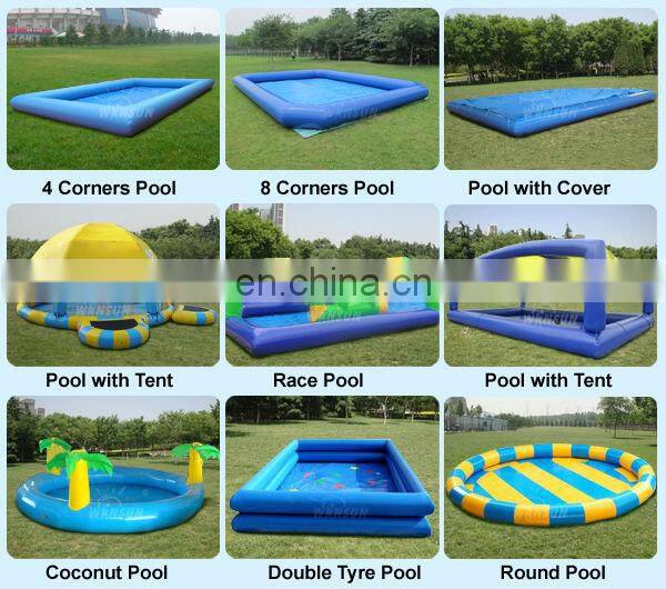 Hot selling durable inflatable big swimming pools for adult