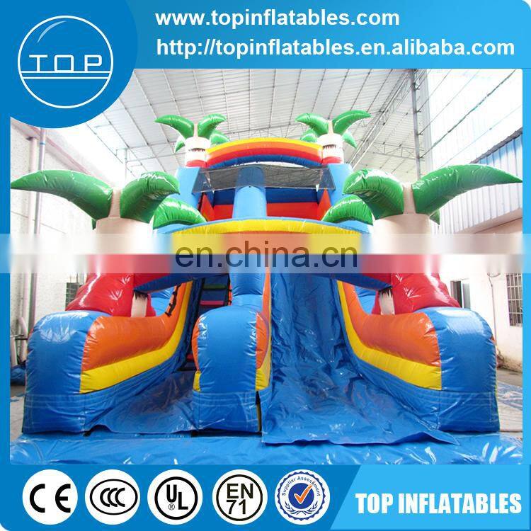 Rainforest water slide,giant inflatable water slide for adult