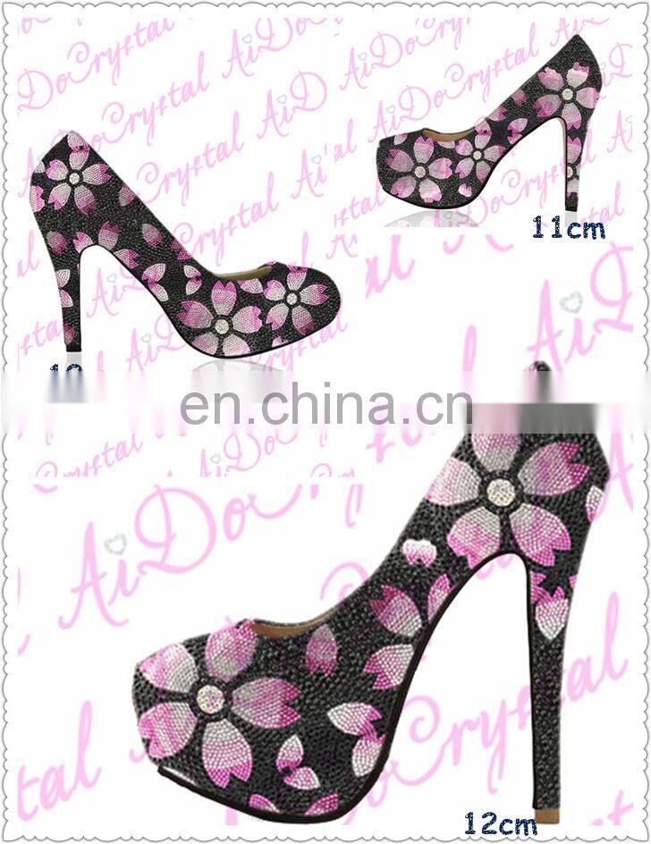 Aidocrystal women slingback women high heel peep-toe sandals shoes with matching bags for party show