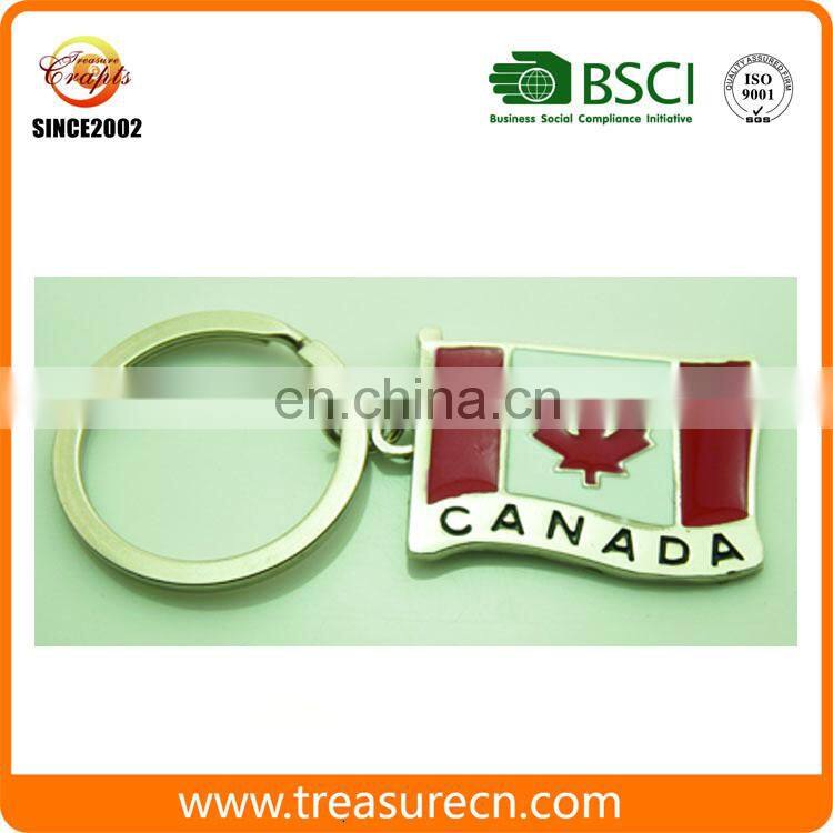 Cheaper quality tourist 3d canada shapekeychain with colour filled