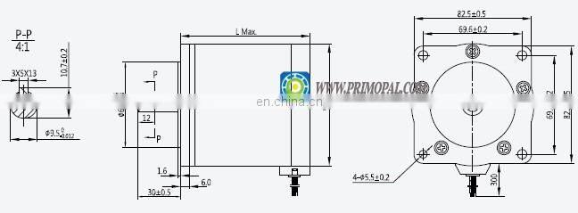 High power 0.72 degree NEMA 34 stepper motor for Laser Machine