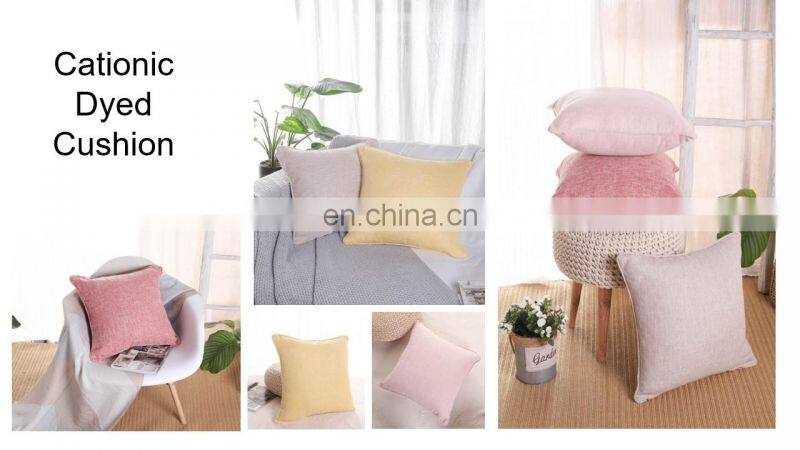RTS Factory Price Textured Crosshatch Cationic Dyed Cushion Covers in stock
