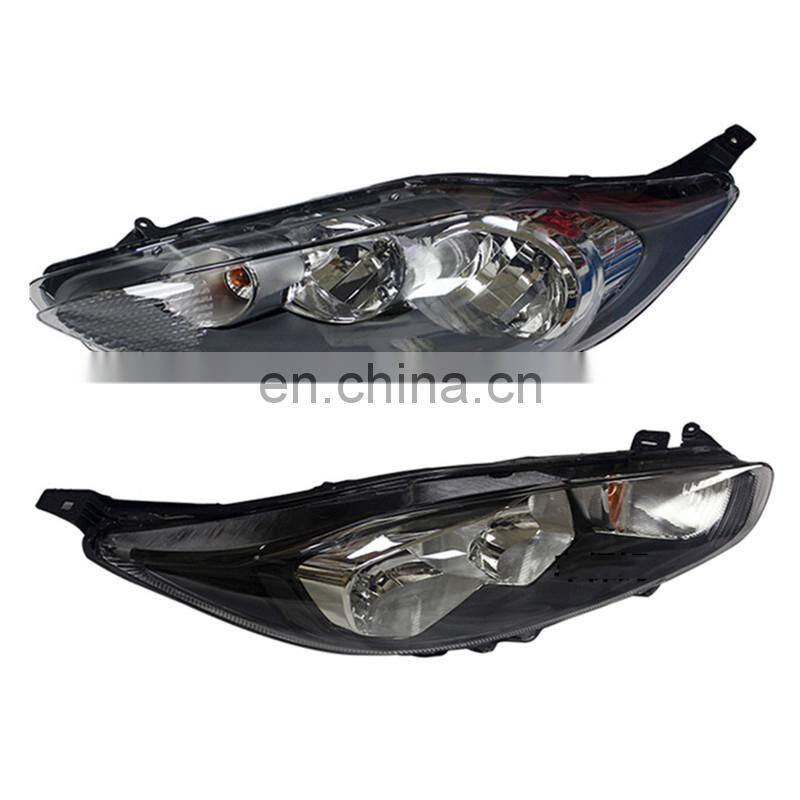 Halogen xenon led Headlamp headlight for fiesta body kit black bottom 2013 2014 2015