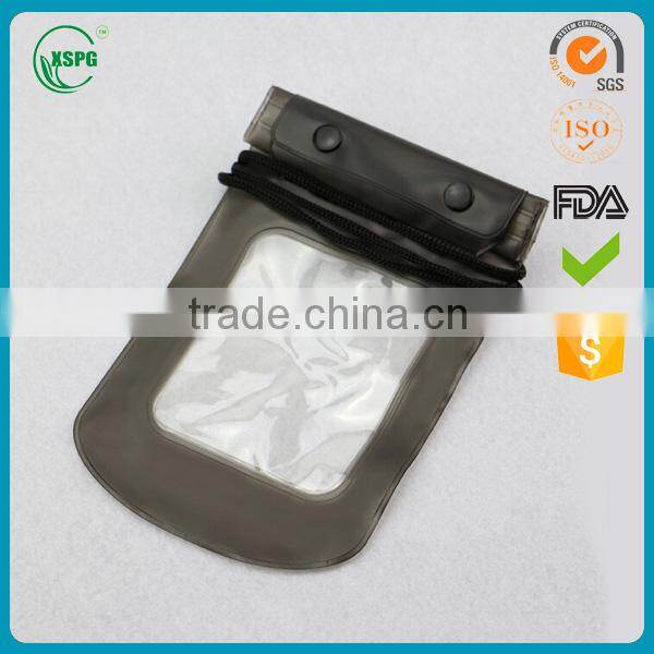 Clear pvc waterproof mobile bag for swimming and surfing